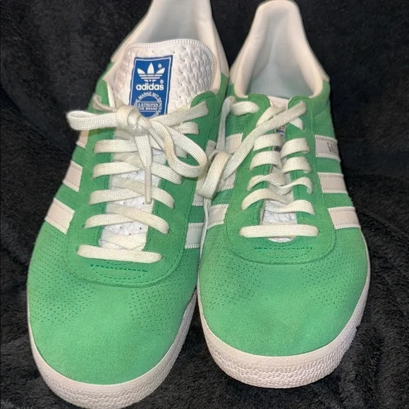 adidas Gazelle Green and White Sneakers - Picture 10 of 10